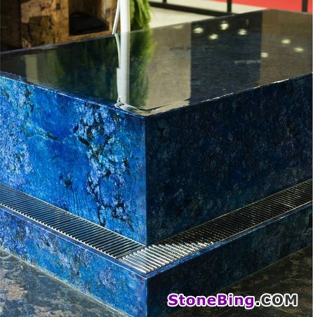 Sky blue natural stone