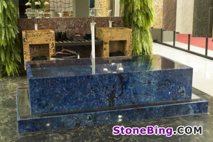 Sky blue natural stone