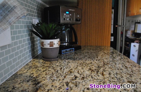 Santa Cecilia Gold Granite Countertop