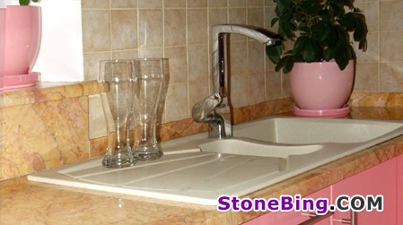 Crema Valencia Marble Slab
