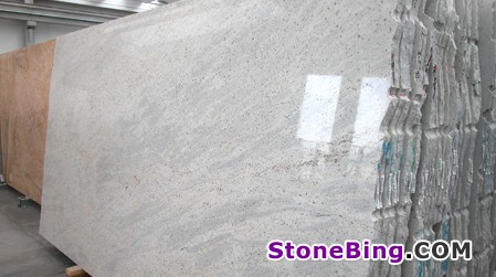 Kashmir White Granite Slab