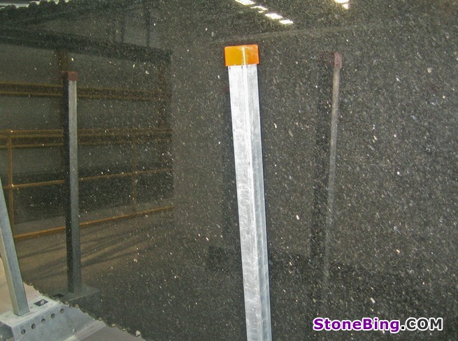 Emerald Black Granite Slab