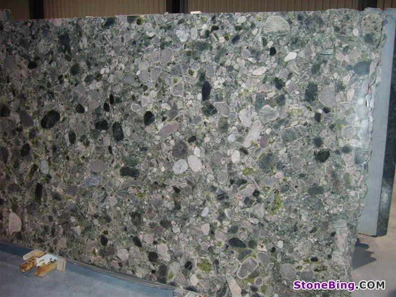 Green Marinace Granite Slab