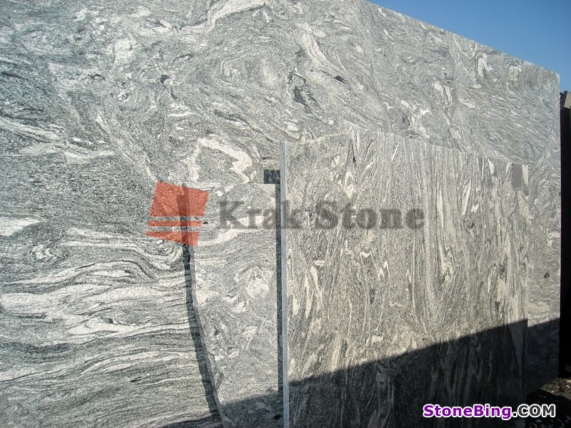 Multicolor Green Granite Slab