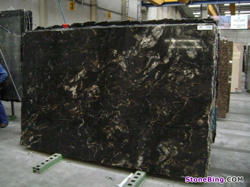 Cosmic Black Granite Slab