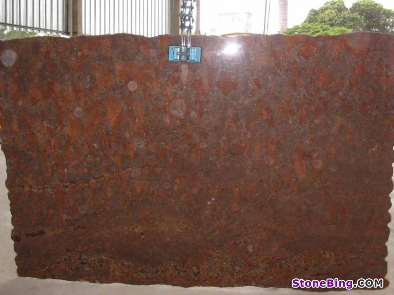 Red Bordeaux Granite Slab