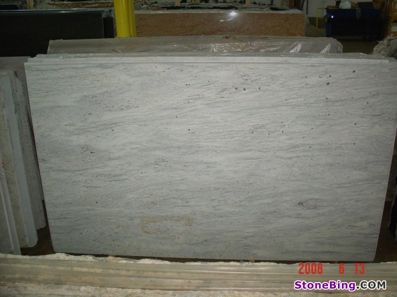 River White Granite Slab