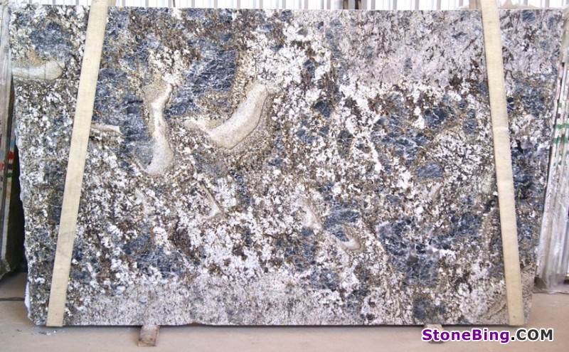 Blue Flower Granite Slab