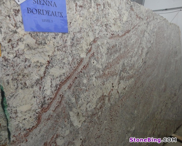 Sienna Bordeaux Granite Slab