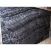 Black Cloudy Marble Slab