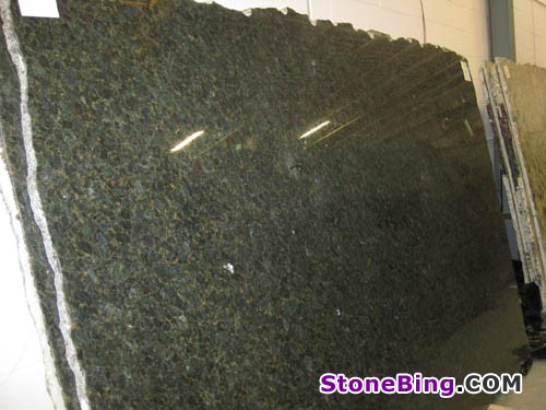 Peacock Green Granite Slab