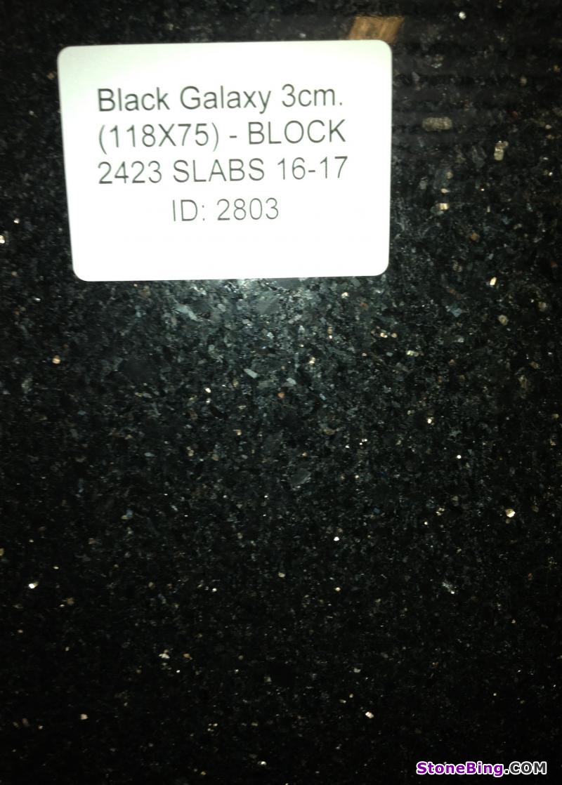 Black Galaxy Granite Slab