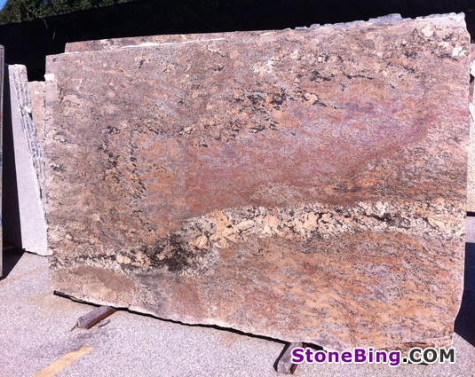 Crema Bordeaux Granite Slab