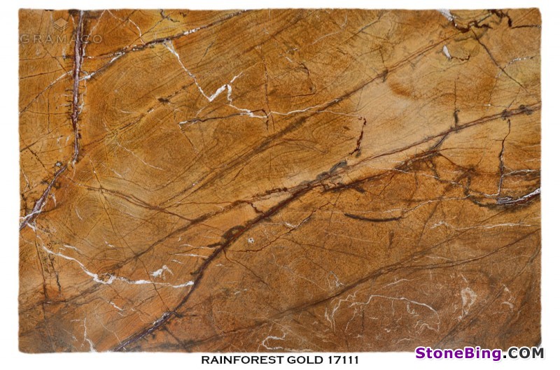 Rainforest Gold Marble Slab