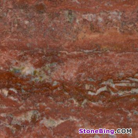 Rosso Persiano Travertine Tile
