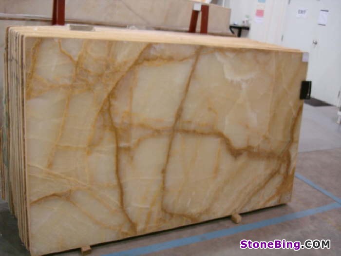 Vanilla Honey Onyx Slab