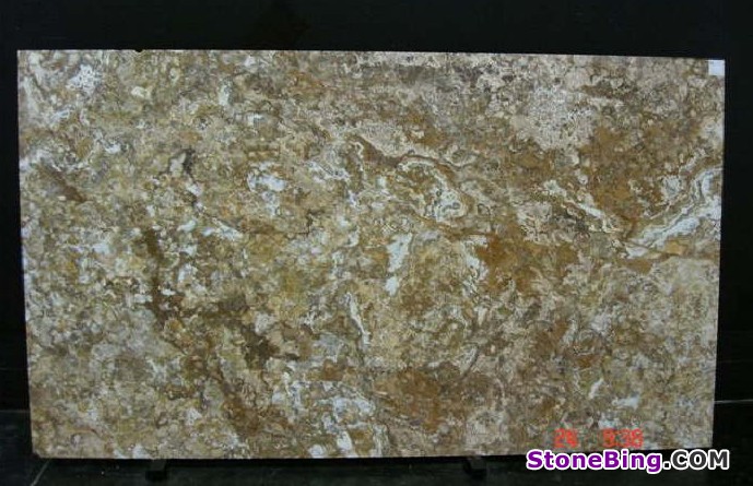 Tobacco Travertine Slab