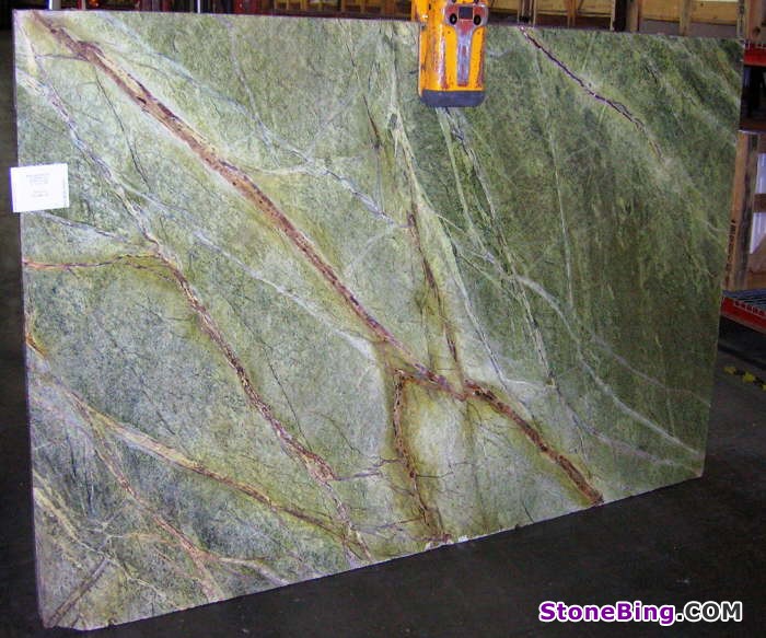 Rainforest Green Marble Slab