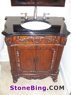 Absolute Black Vanity Top