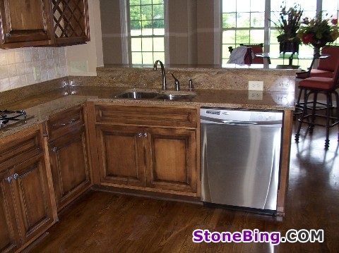 Golden Oak Granite Countertop