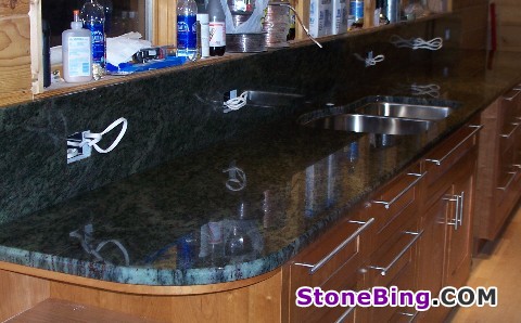 Hawaiian Green Granite Countertop