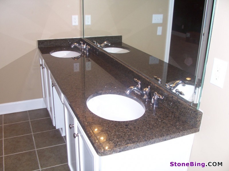 Tropical Brown Granite Vanity Top