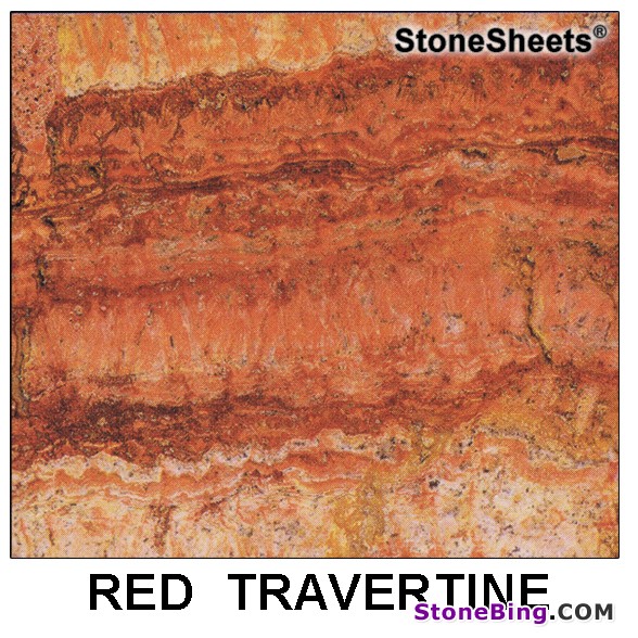 Red Travertine Tile