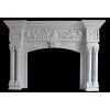 St. Ives Ornate White Marble Fireplace