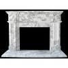English Regent Arabesco Marble Fireplace