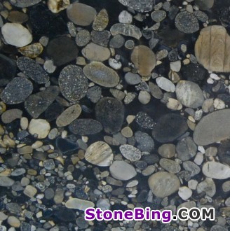 Black Mosaic Granite Tile