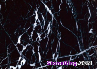 Negro Marquina Marble Tile