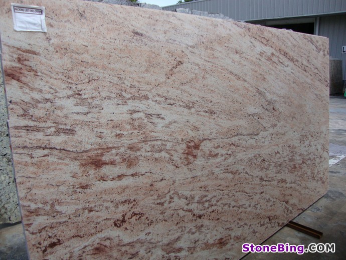 Ivory Brown Granite Slab