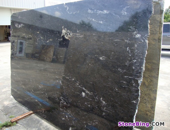 Black Titanium Granite Slab