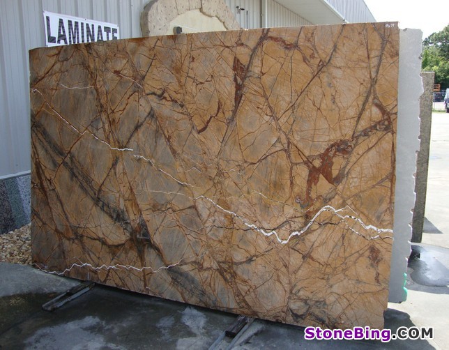Rainforest Brown Marble Slab