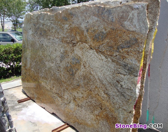 Golden Crystal Granite Slab