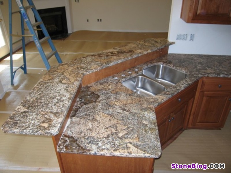 Exotic Gold Granite Countertop