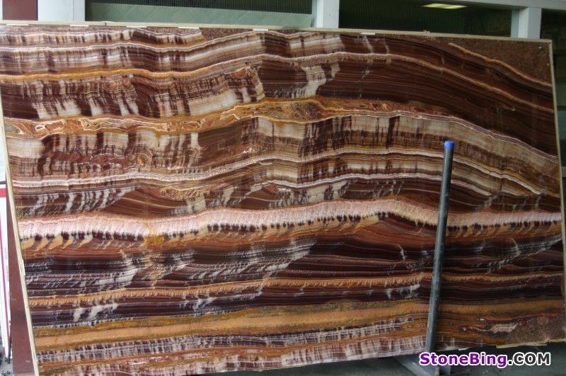 Golden Violet Onyx Slab