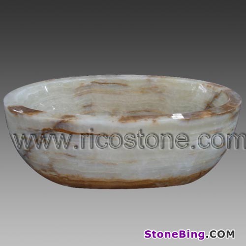 White Onyx Bathtub