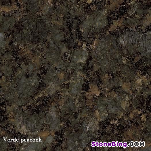 Verde Peacock Granite Tile