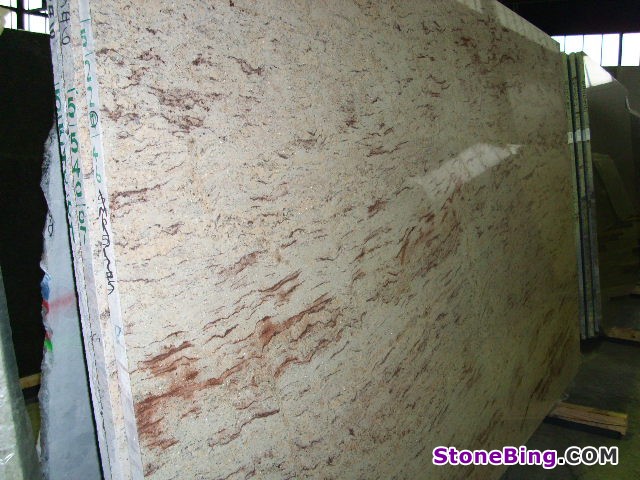Ivory Brown Granite Slab