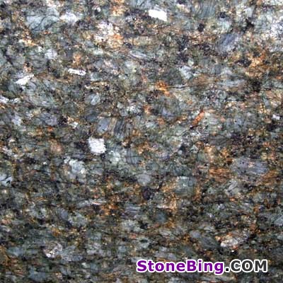 Peacock Green Granite Tile