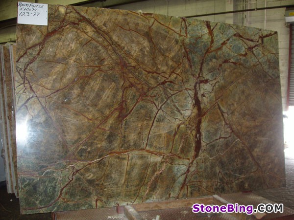 Rain Forest Green Marble Slab