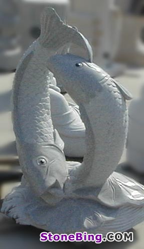 Granite Fish Carving