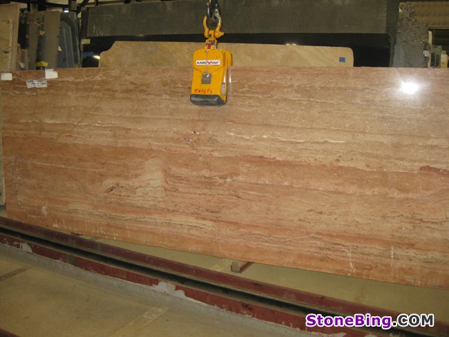 Red Travertine Slab