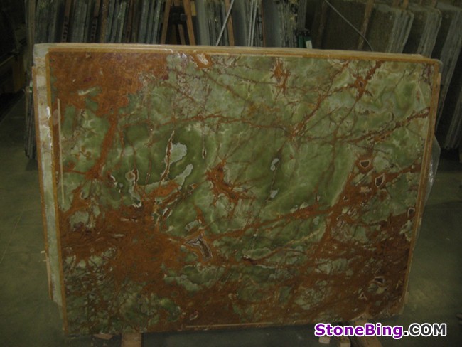 Multi Green Onyx Slab