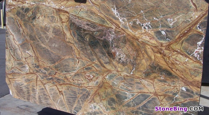 Forest Brown Marble Slab