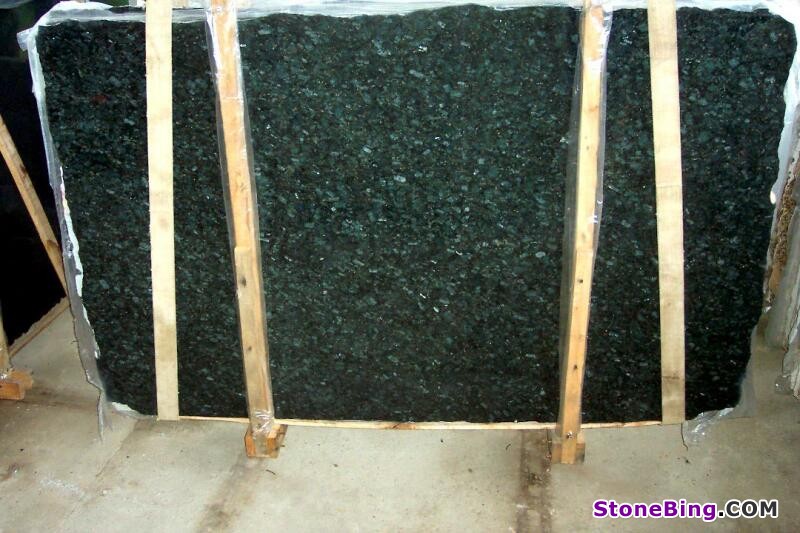 Peacock Green Granite Slab