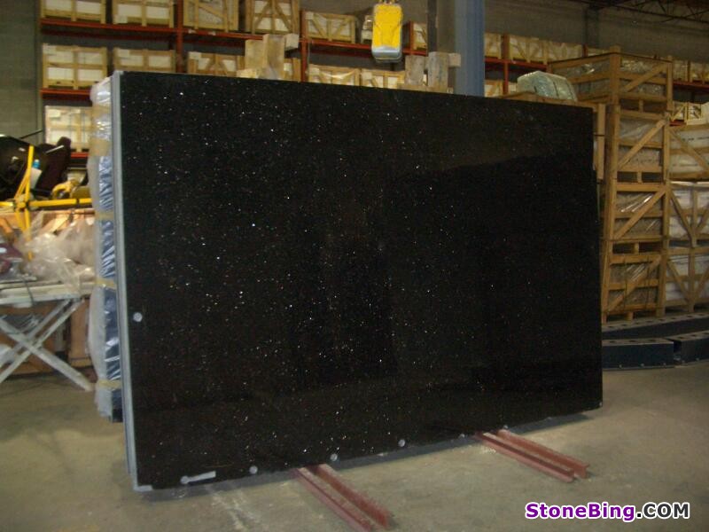 Black Galaxy Granite Slab