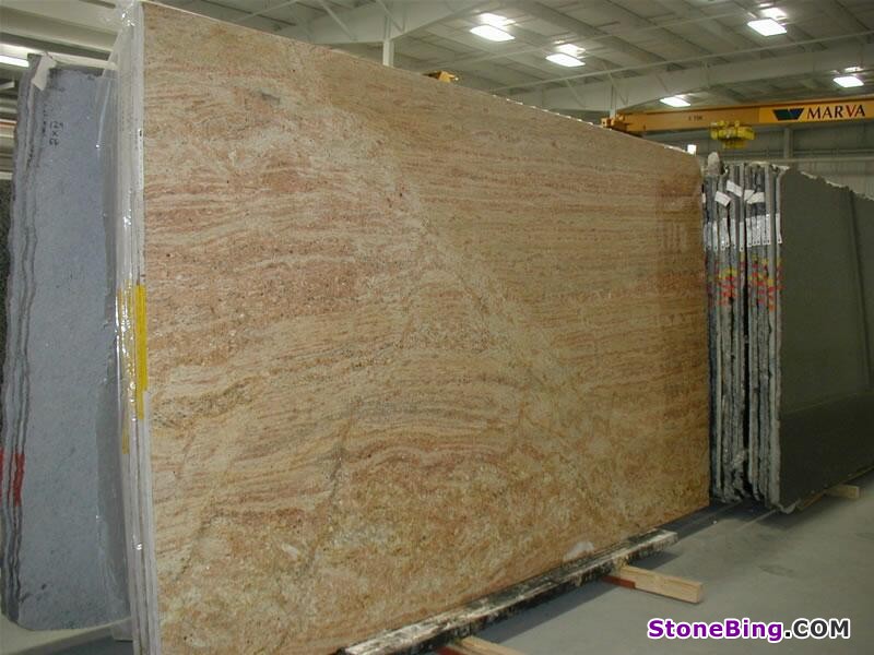 Golden Oak Granite Slab