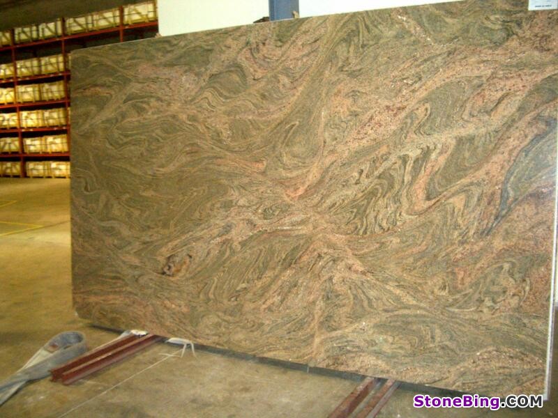 Juparana Colombo Gold Granite Slab